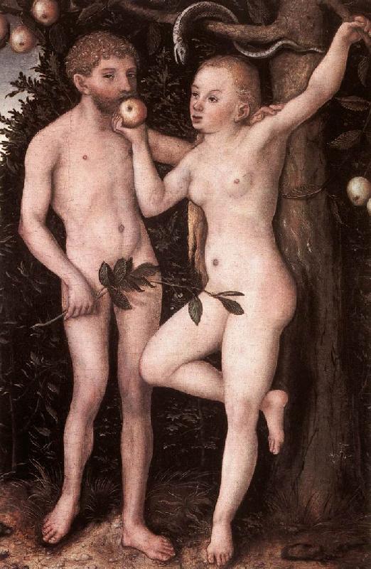 CRANACH, Lucas the Elder Adam and Eve 05 Germany oil painting art